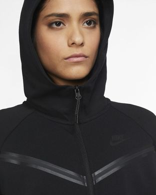 Толстовка женская Nike Sportswear Tech Fleece Windrunner Full-Zip CW4298-010 Черный XS