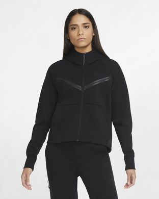 Толстовка женская Nike Sportswear Tech Fleece Windrunner Full-Zip CW4298-010 Черный XS