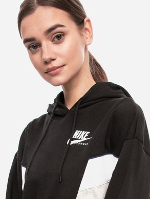 Толстовка жіноча Nike Sportswear Heritage Hoodie Fleece CZ8604-010 Чорний XS