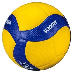 М'яч волейбольний Mikasa V300W Жовто-синій (4907225880997)
