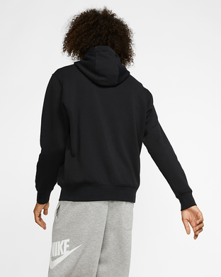 Худи мужская с молнией во всю длину Nike Sportswear Club Fleece BV2645-010 Черный XS