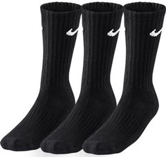 Спортивні шкарпетки Nike 3PPK Value Cotton SX4508-001 Чорний S (34-38)